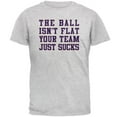 thumbnail image 1 of Deflategate Your Team Sucks Mens T Shirt Light Heather Grey 2XL, 1 of 1
