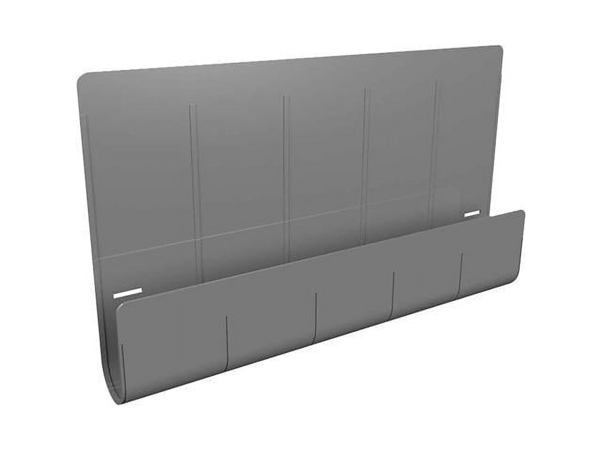 Gray ABS Privacy Panel Organizer with Soft Padding
