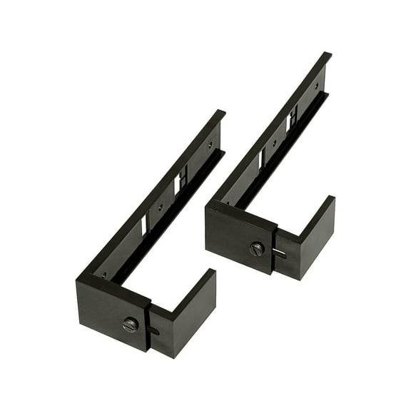 Deflect-O Plastic Partition Brackets Black 2/Pair (OPBKT04) 806177