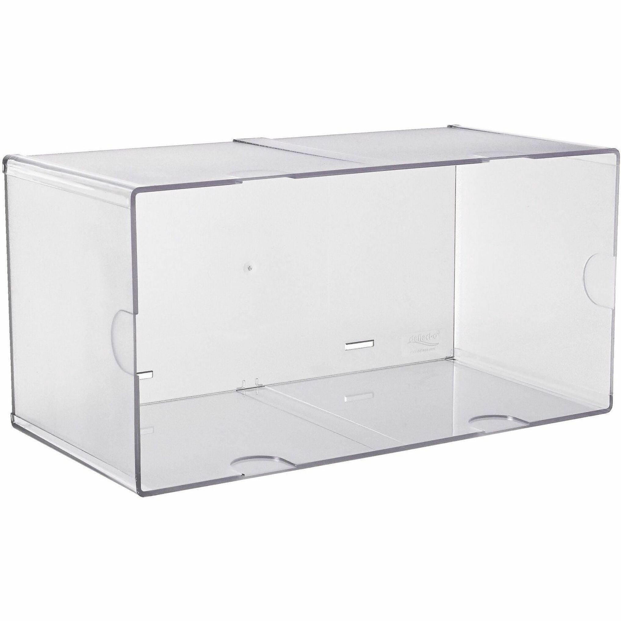 Deflecto, Stackable Cube Organizer, 1 Each, Clear - Walmart.com