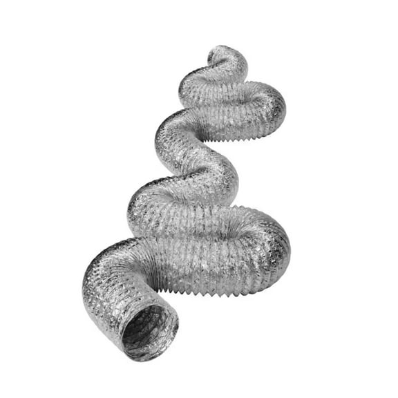 Deflect-o 8 in. x 25 ft. Non-Insulated Flexible Aluminum Duct with Scrim