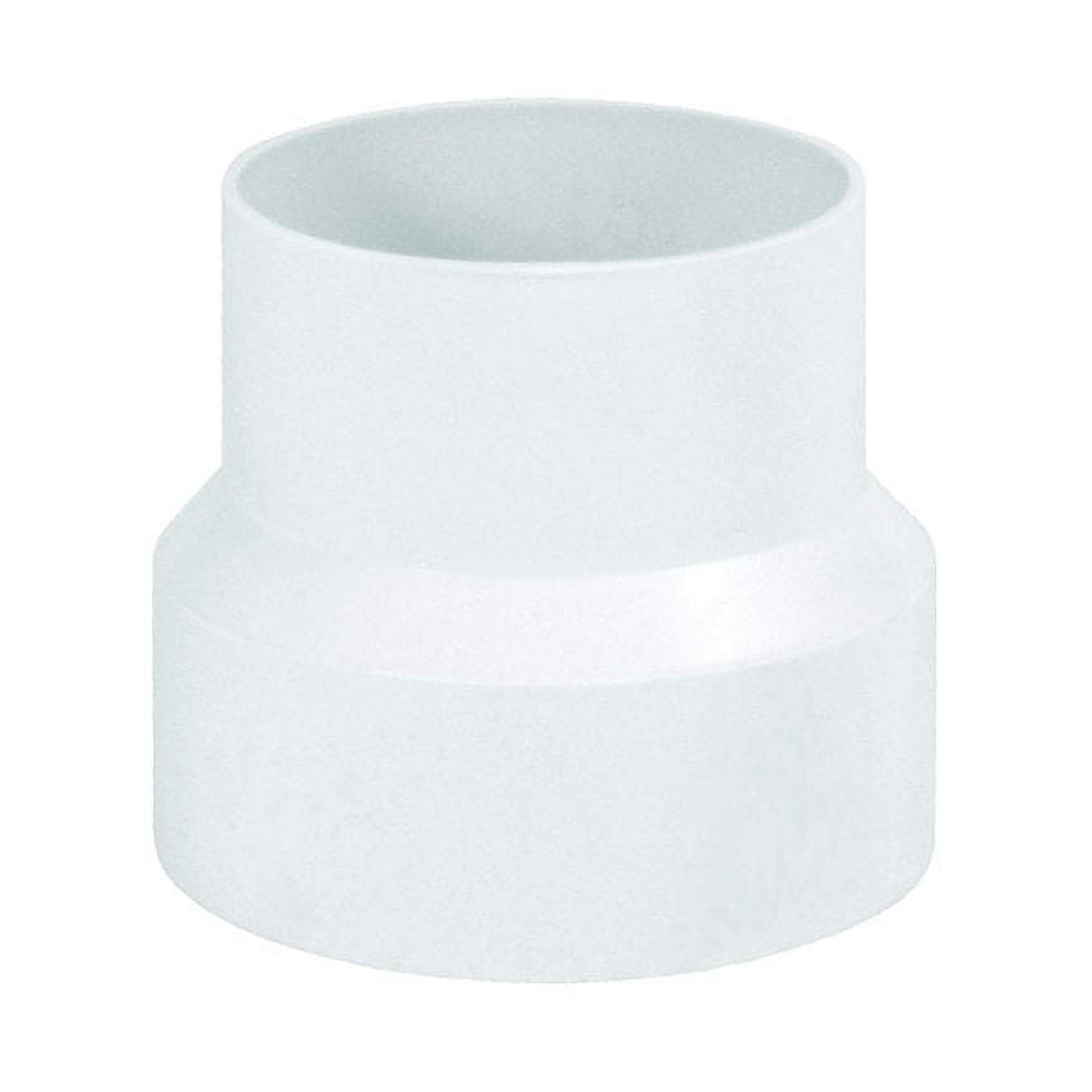 Deflecto (12- Pack) Duct Plastic Increaser and Reducer, 4" to a 3",White, IRB43