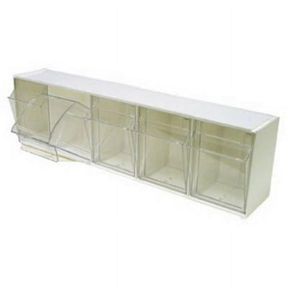 Deflecto 20503B 5 Unit- 24 x 6.50 x 5.25 in. White Tilt Bin