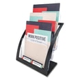thumbnail image 1 of Deflecto 3-Tier Literature Holder, Leaflet Size, 11.25" W x 6.94" D x 13.31" H, Black, 1 of 9