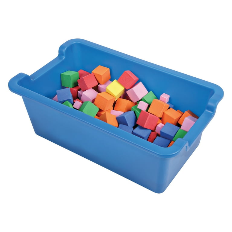 Antimicrobial Rectangle Storage Bin, Blue Antimicrobial Rectangle Storage Bin, Blue