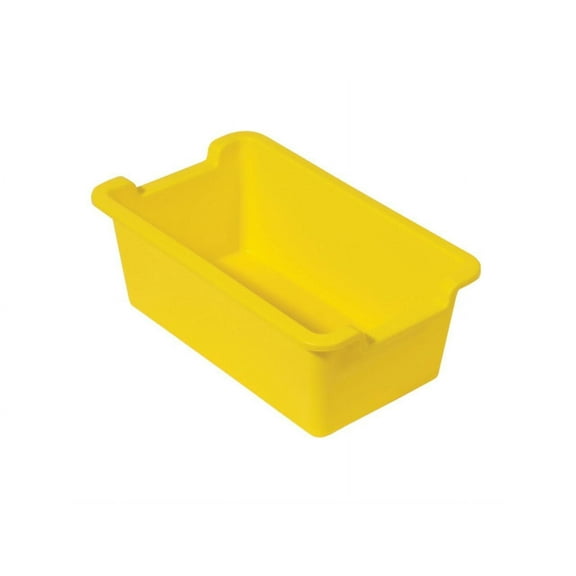 Deflecto 39510YEL Antimicrobial Kids Rectangular Storage Bin (Yellow)