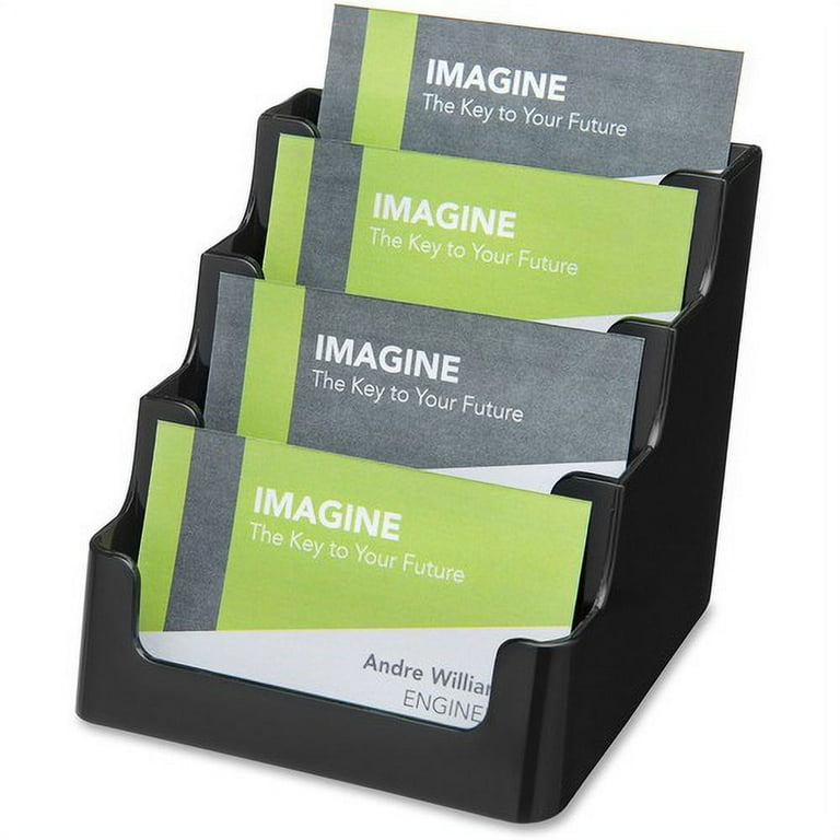 Deflecto 4 Tier Business Card Holder - 3.8 Deflecto 4 Tier Business Card Holder - 3.8