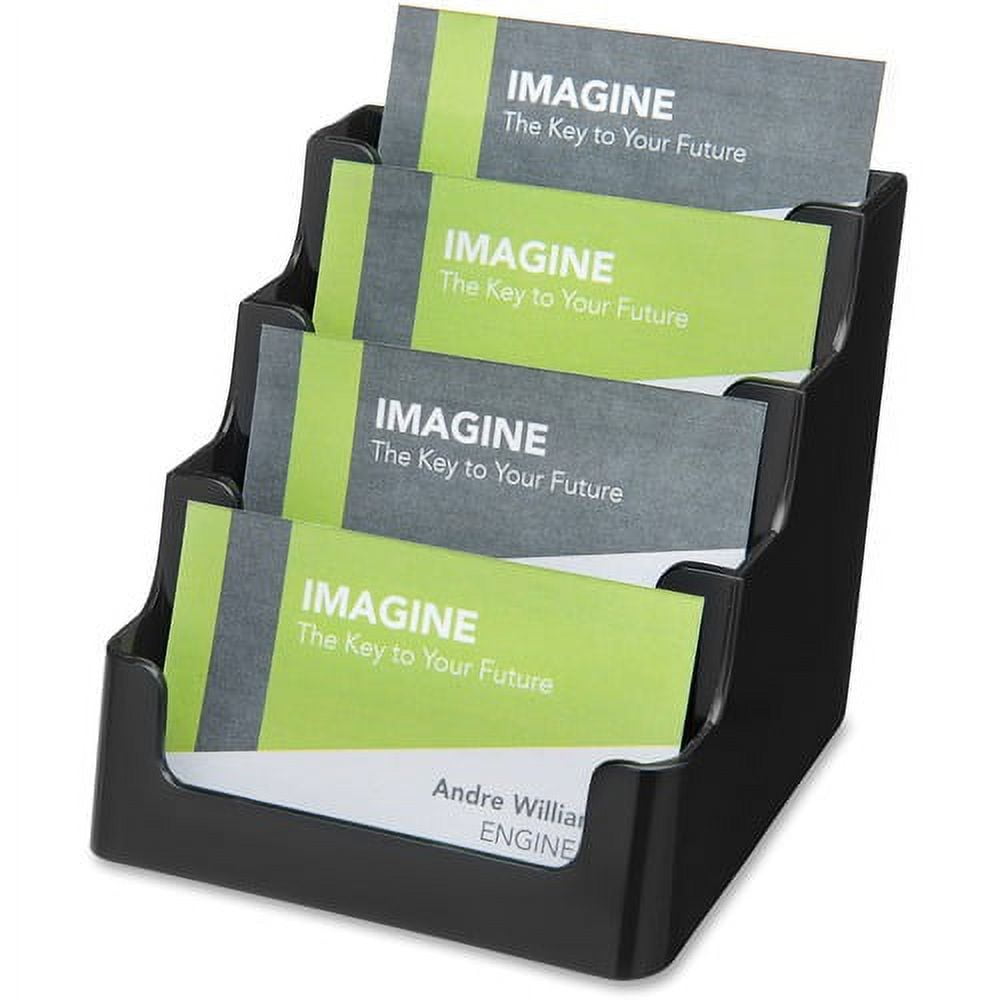 Deflecto 4 Tier Business Card Holder - 3.8 Deflecto 4 Tier Business Card Holder - 3.8
