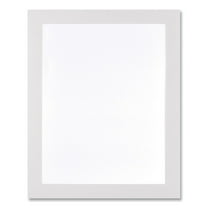 Deflecto 68886W Self Adhesive Sign Holders with 11 in. x 17 in. Insert - Clear with White Border (2/Pack)