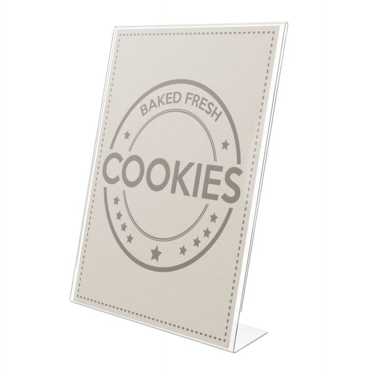 Deflecto Anti-Glare Slanted Sign Holder - Portrait - 11 Deflecto Anti-Glare Slanted Sign Holder - Portrait - 11