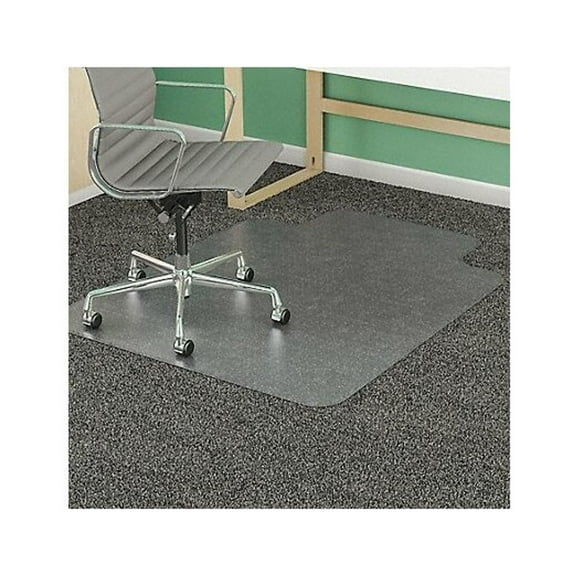 Deflecto Chair Mat,Traditional Lip,Clear,46"x60" CM14433FGR