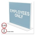 thumbnail image 1 of Deflecto Classic Image Double-Sided Sign Holder, 11 x 8.5 Insert, Clear, 1 of 10