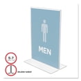 thumbnail image 1 of Deflecto Classic Image Double-Sided Sign Holder, 5" x 7" Insert, Clear, 1 of 8