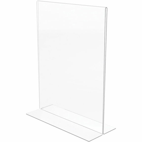 Deflecto Classic Image Double-Sided Sign Holder, 8.5 x 11 Insert, Clear