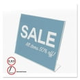 thumbnail image 1 of Deflecto Classic Image Slanted Sign Holder, Landscaped, 11 x 8.5 Insert, Clear, 1 of 9