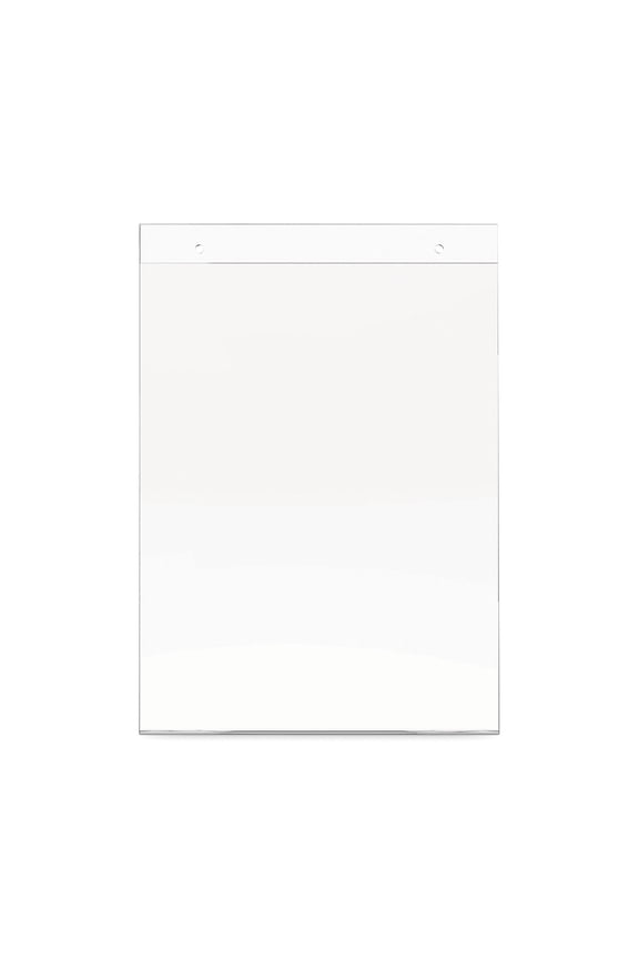 Classic Image Wall-Mount Sign Holder, Portrait, 8.5 x 11, Clear
