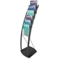 thumbnail image 1 of Deflecto Contemporary Floor Display - 6 Compartment(s) - Compartment Size 1.45" - 49" Height x 13" Width x 16.5" Depth - Floor - Metal - 1 Each | Bundle of 5 Each, 1 of 1