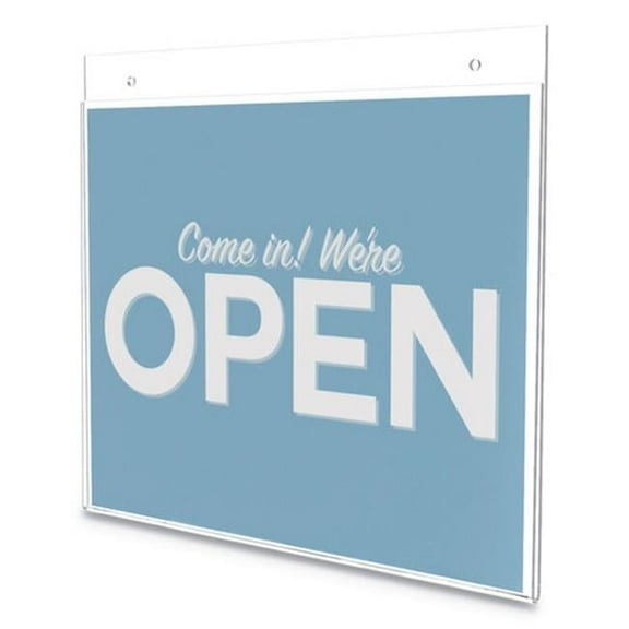 Deflecto DEF 11 x 8.5 in. Classic Image Wall Sign Holder, Clear - 12 Per Pack