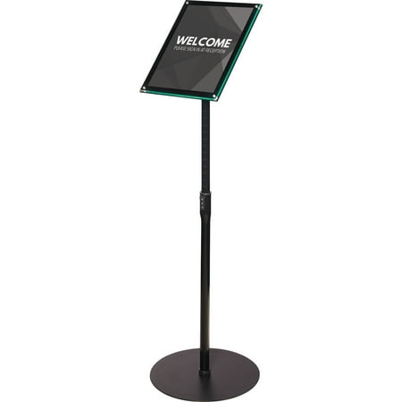 Deflecto, DEF790804, Telescoping Sign Holder, 1 Each, Black