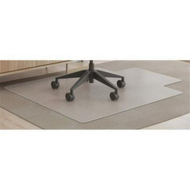 Deflecto DEFCM14232AMCOM 45 x 53 SuperMat Plus Chairmat with Lip, Clear
