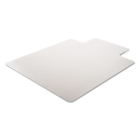 Deflecto DuraMat Moderate Use Chair Mat, Low Pile Carpet, Flat, 36 x 48, Lipped, Clear