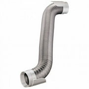Deflecto Easy Connecting Dryer Vent Hook Up Kit, Flexible Semi-Rigid Aluminum Duct, 4 x 8 HUPK8WA/4