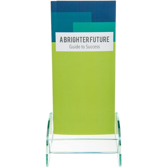 Deflecto, Euro-Style DocuHolder, 1 Each, Clear,Green Edge
