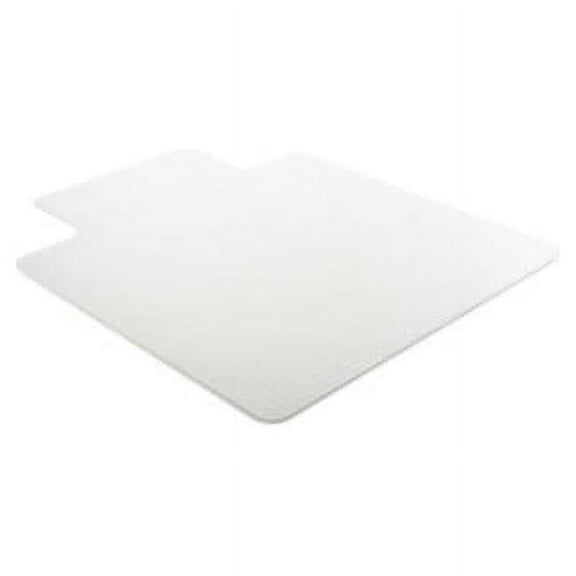 Deflecto ExecuMat Vinyl Studded Rectangle Chair Lip Carpet Clear - 45 x 53 in.