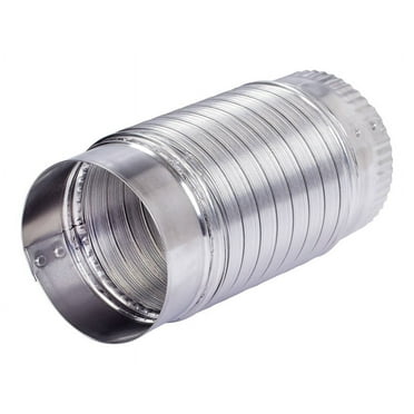 MyLifeUNIT 4 Inch Flexible Dryer Vent Hose - 10 Ft, Aluminum & Steel, Heat Resistant