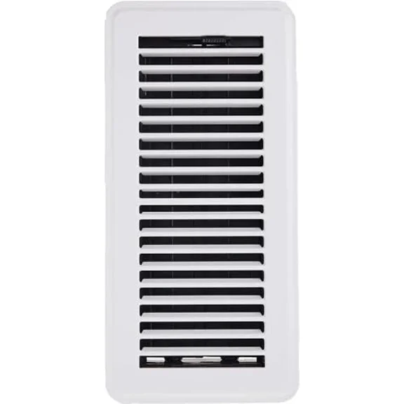 Deflecto Floor Register, Includes Steel Grill And Rust-Proof Damper Bo