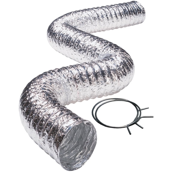 Deflecto Flxc0405 Aluminum Duct (4" Multi-ply, 5ft, Ul 181 Class 1)