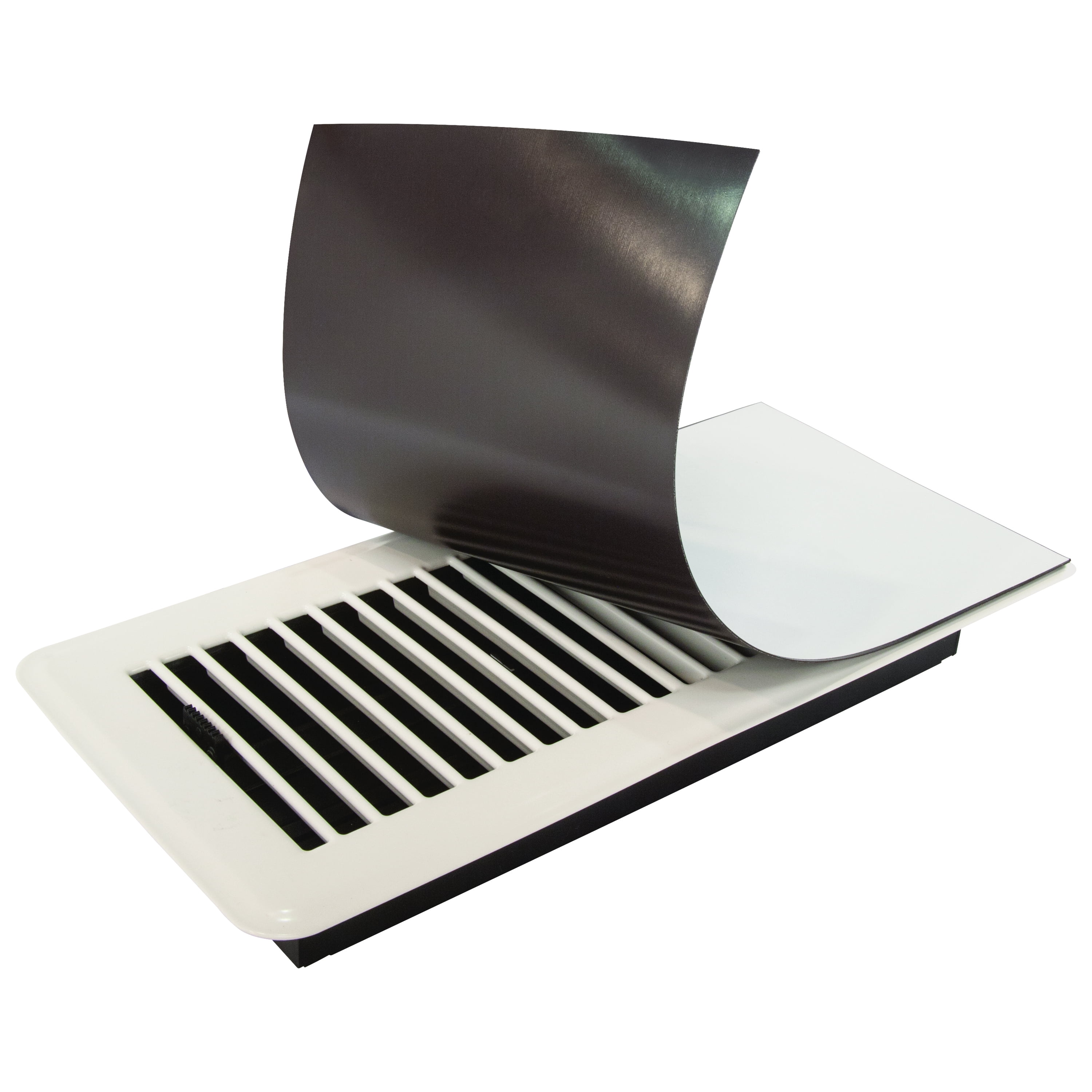 Deflecto Magnetic Rectangular Vent Register Cover, in White, Reusable,  MVCX512/12