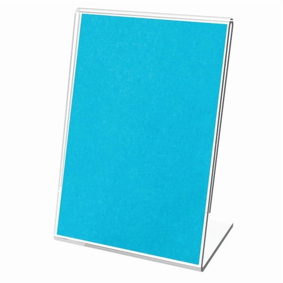Deflecto Mini Tabletop Sign Holder, 2 1/8"H x 1 1/2"W x 1"D, Clear, Pack Of 10