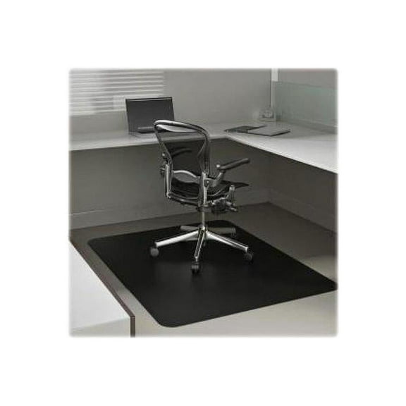 Deflecto Rectangular Chairmat Low Pile 45"x53" Black CM11242BLK