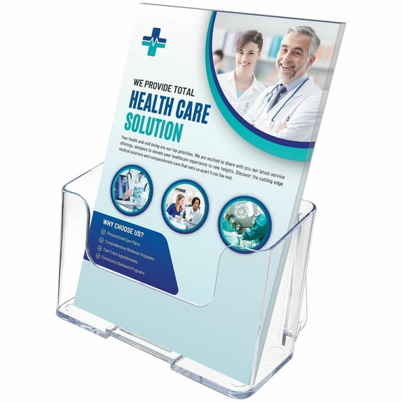 Deflecto, Single Compartment DocuHolder, 1 Each, Clear