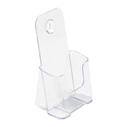 Deflecto® Literature DocuHolder®, Brochure/Leaflet Size, 7 3/4"H x 4 1/4"W x 3 1/4"D, Clear