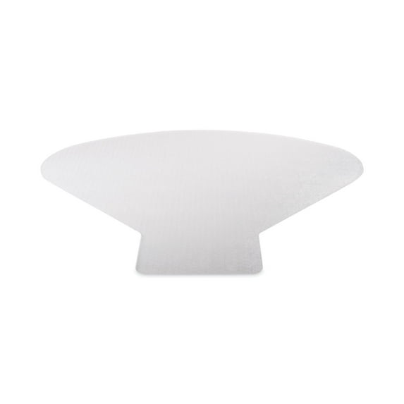 Deflecto SuperMat Frequent Use Chair Mat, Medium Pile Carpet, 60 x 66, L-Shape, Clear