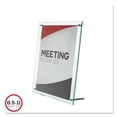 thumbnail image 1 of Deflecto Superior Image Beveled Edge Sign Holder, Letter Insert, Clear/Green-tinted Edges, 1 of 10