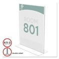 thumbnail image 1 of Deflecto Superior Image Double Sided Sign Holder, 8.5 x 11 Insert, Clear, 1 of 10
