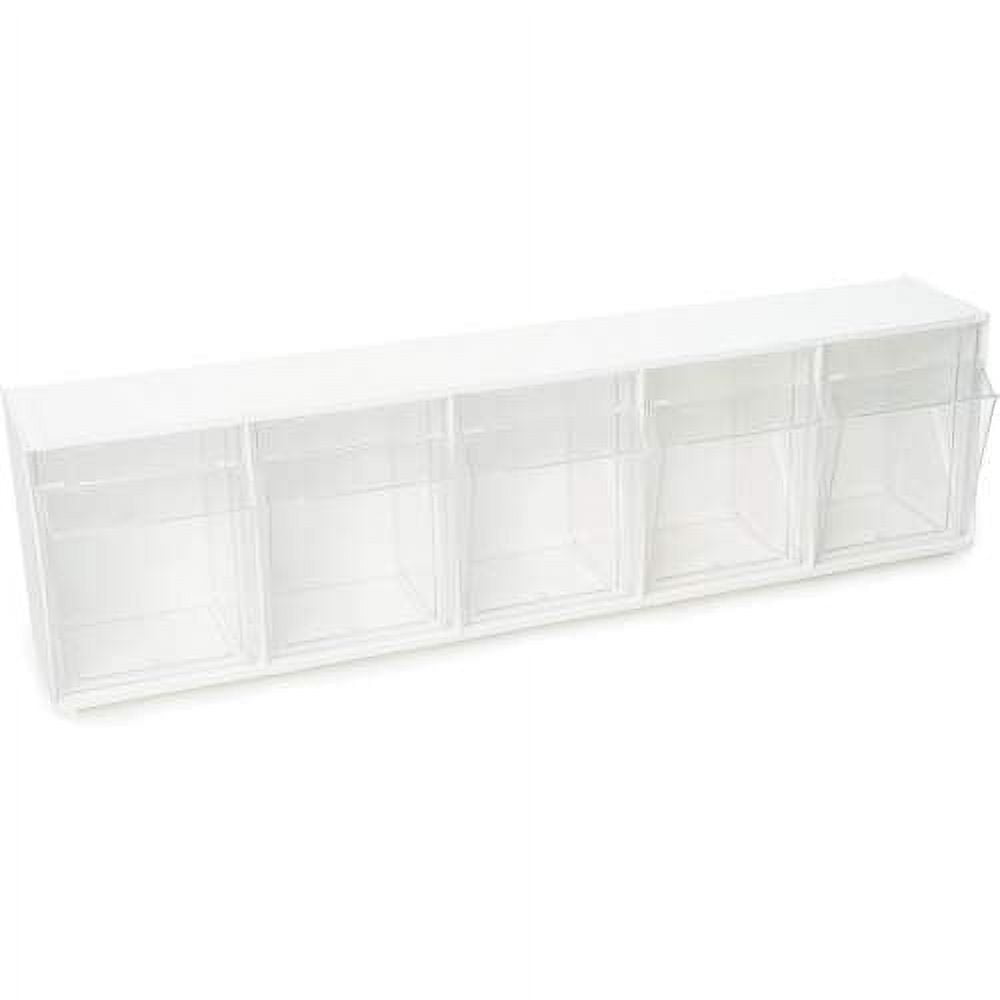 Deflecto Tilt Bin Interlocking MultiBin Storage Organizer (20503OP