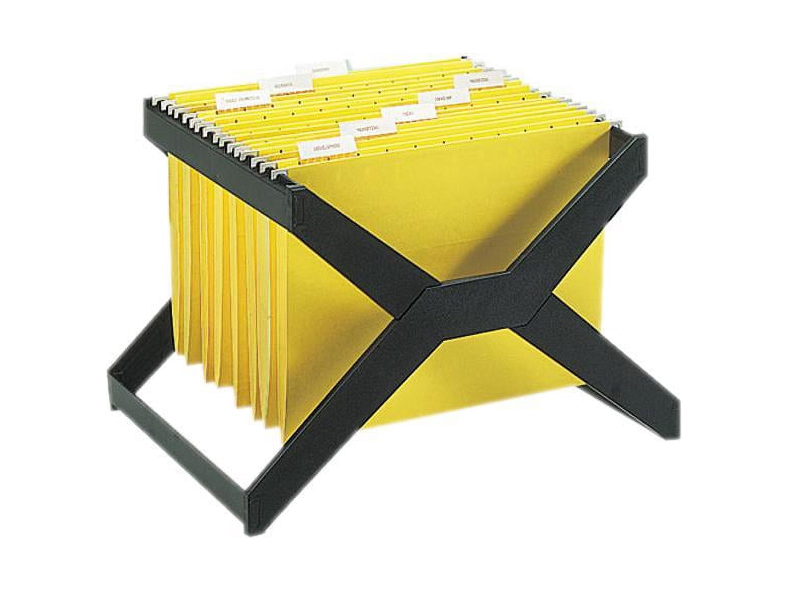 Legal Rack Deflect-o XR206 X-Rack, Black Plastic Holder Organizer for Letter/Legal ...