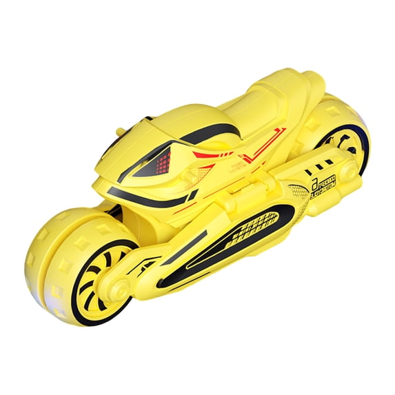 Deformable Motorcycle Toy Car, 3 In 1 Transforming Racing Vehicle, Inertia Powered Sliding Drift Car, Interactive Mechanical Transformation Toy, Durable Plastic Model For Indoor Play