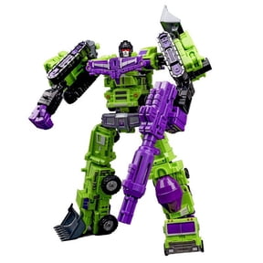 Deformation GT Engineering Devastator Combiner 6 in 1 Alloy Metal 7" Scale Action Figure Car Truck Model
