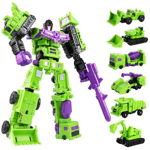 Deformation GT Engineering Devastator Combiner 6 in 1 Alloy Metal Action Figure Car Truck Model