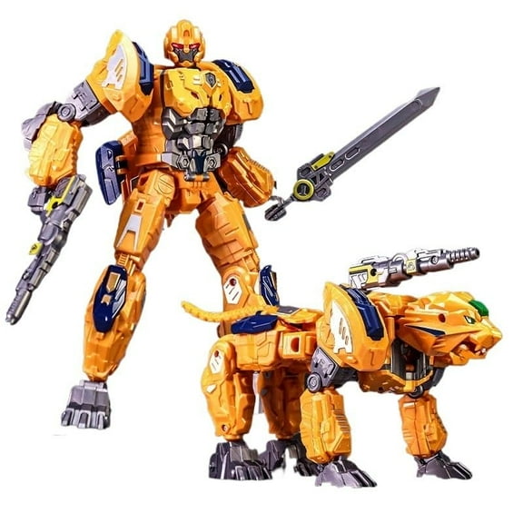 Deformation Robots Toys Transformation Studio Movi Rhinox, Cheetor, Jumbo Series Rise of The Mighty Warriors Transformation Action Figure Robot Model KO Version Dual form + Weapons