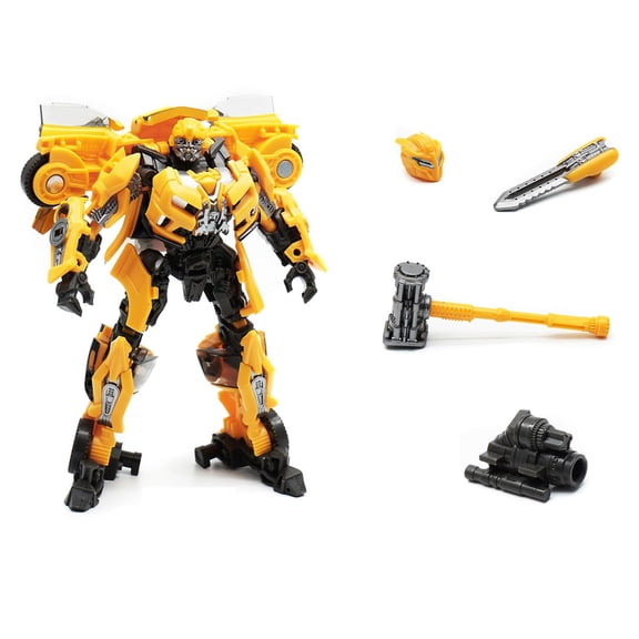 Deluxe Class Dark of The Moon Bumblebee 4.9 Inch Scale Zinc Alloy Action Figure Movie Edition Manual Assemble Collectible Model Ornaments Statue