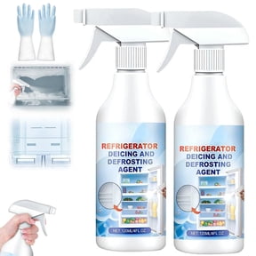 Defrosting Spray for Fridge Freezer, Freezer Defroster Spray, Refrigerator Defrost Spray, Refrigerator Defrosting Deicer Spray Effectively Quick Removes (2PC)