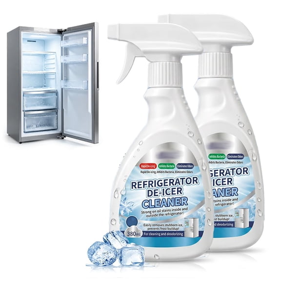 Defrosting Spray for Freezer 12.8oz - Fridge Cleaner & Refrigerator Cleaner Liquid for Fast Freeze Spray Ice Removal