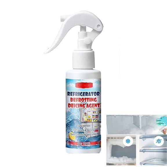 Defrosting Spray for Fridge Freezer,Refrigerator Defrosting Spray,De-icer Sprays for Fridge & Freezer,Quickly & High Effective Refrigerator Cleaner