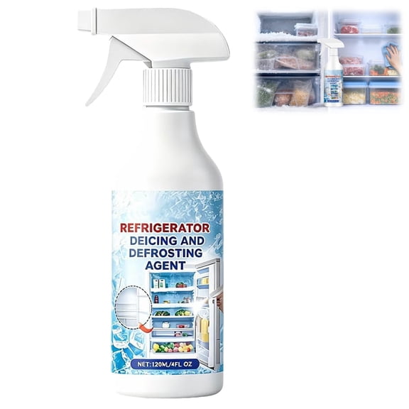 Defrosting Spray for Fridge Freezer, Refrigerator Deicer Spray, Multi-Purpose Ice Remover for Home & Commercial(1PC)